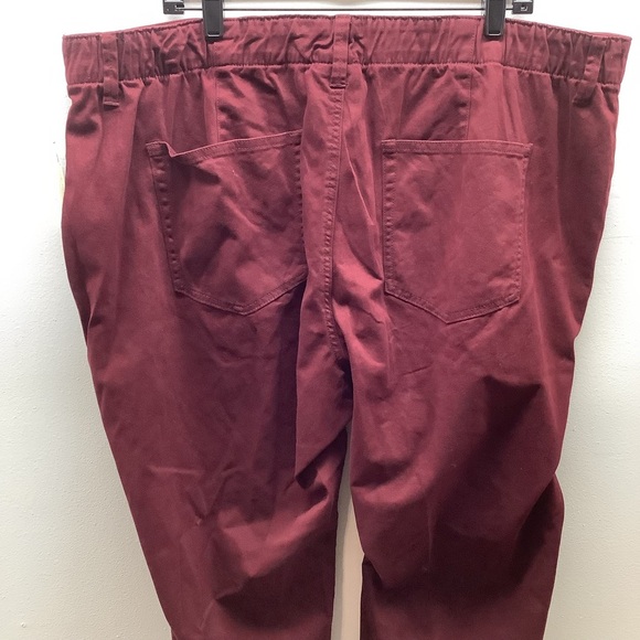 St.John’s Bay Size 22W Autumn Burgundy Pants With Pockets. New With Tags. - Picture 7 of 8
